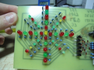 Pipájené LED, spínací tranzistory a usmrovací diody